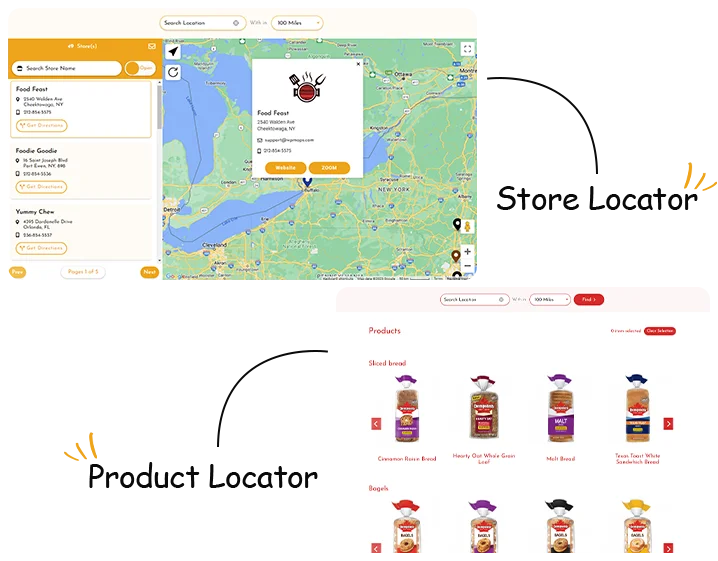 Store Locator Product Locator